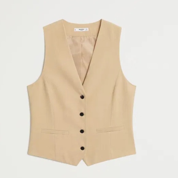 Mango Buttons Suit Waistcoat - Picture 4 of 6